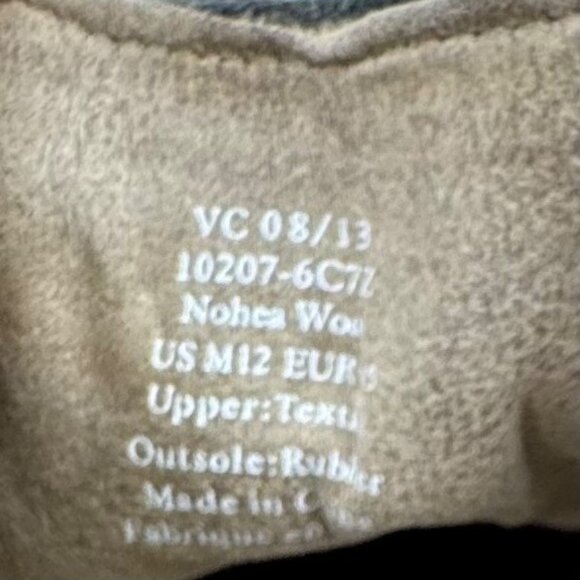 Olukai Mens Nohea Wool Slip-On Shoes Size M12 Charcoal With Rubber Outsole - Picture 4 of 9